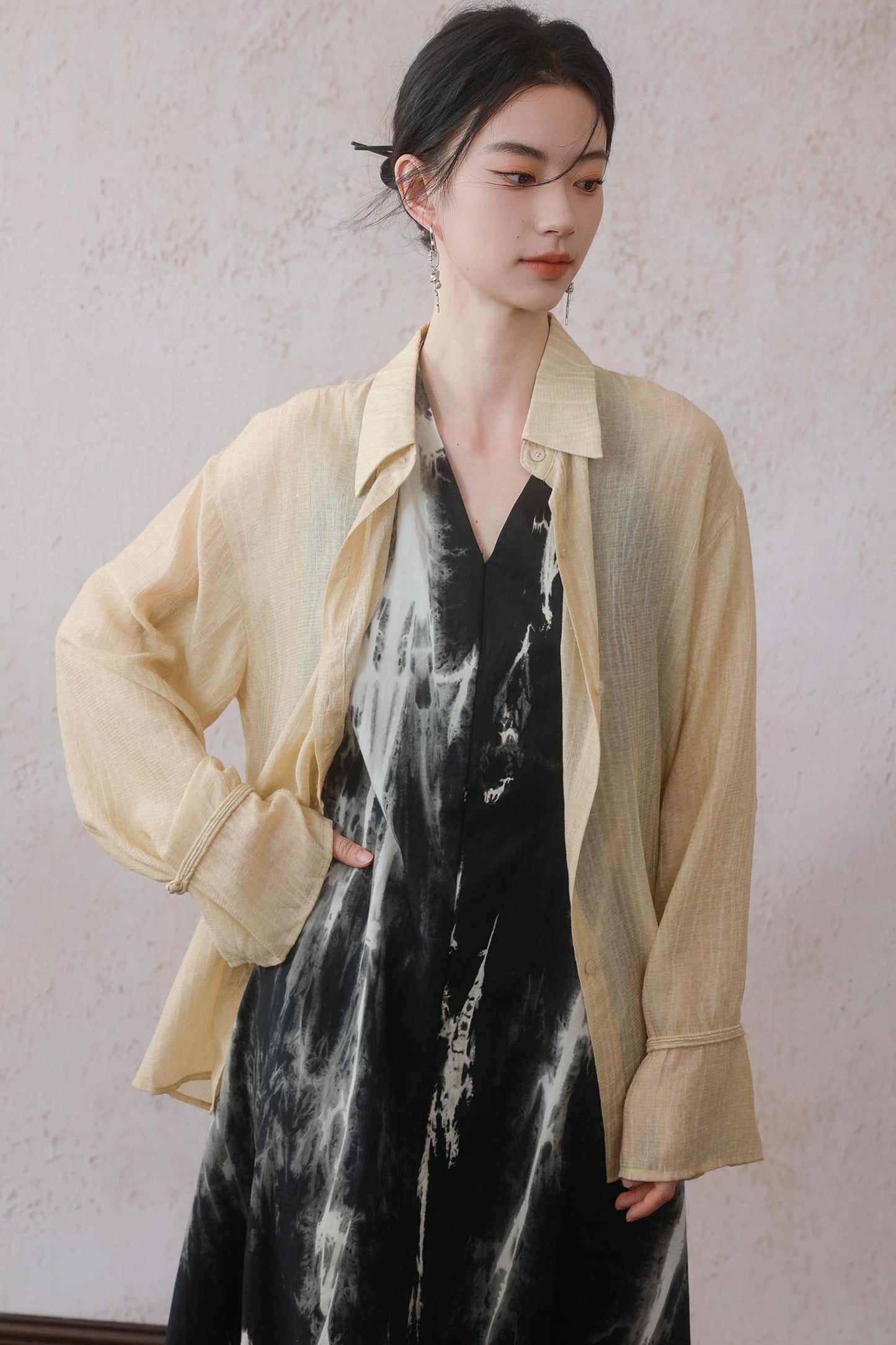 Twisted Flutter Tank Dress