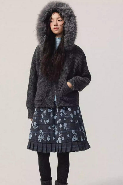 Lake Blue Fleece Knit Top