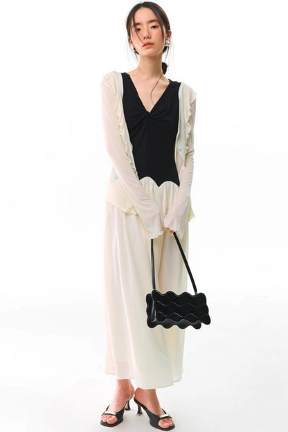 Sicilian Legend V-Neck Sleeveless Dress