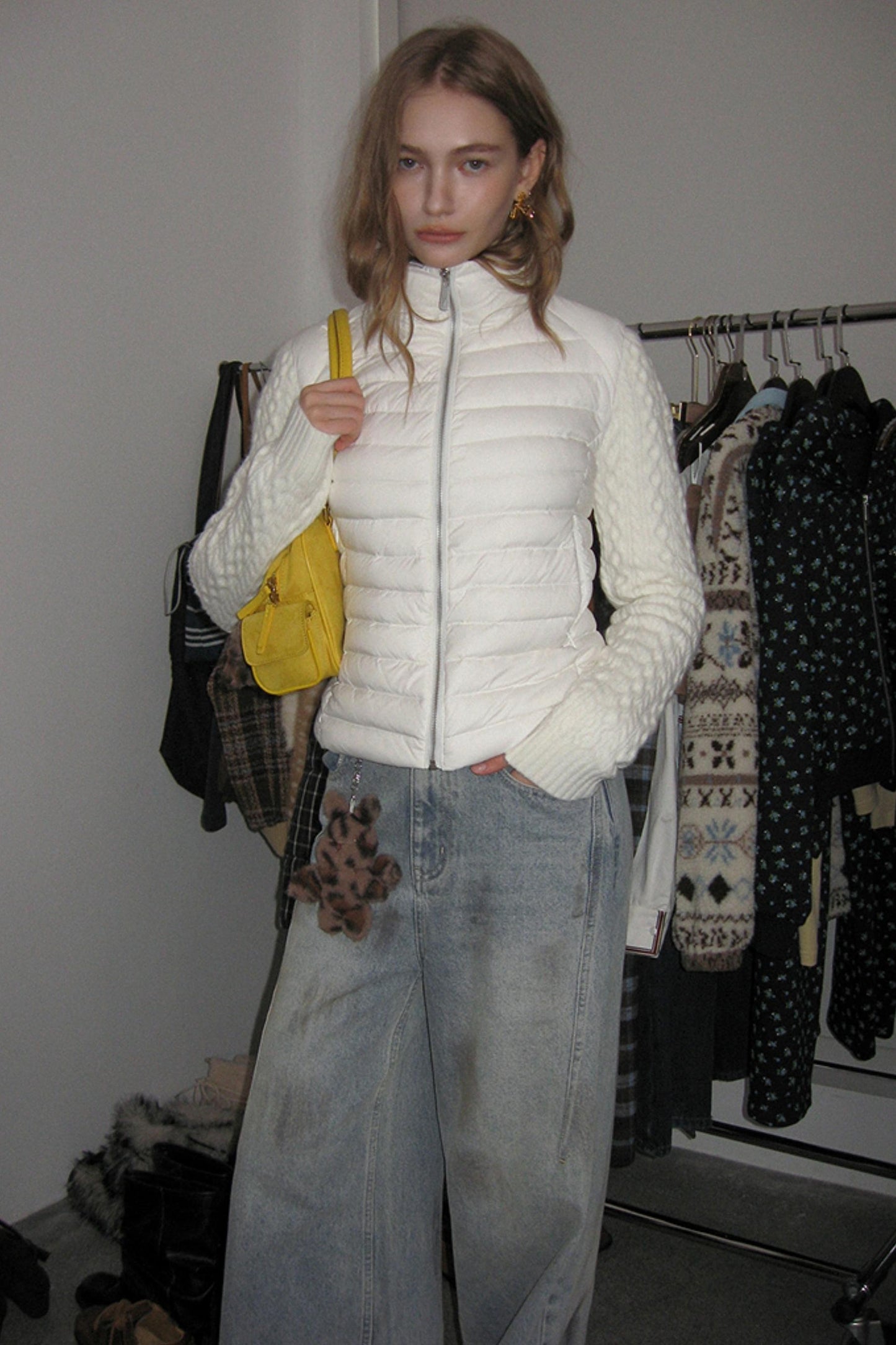 Textured Cable Knit Jacket