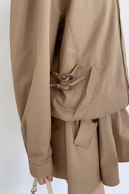 Rose Embroidery Loose Jacket