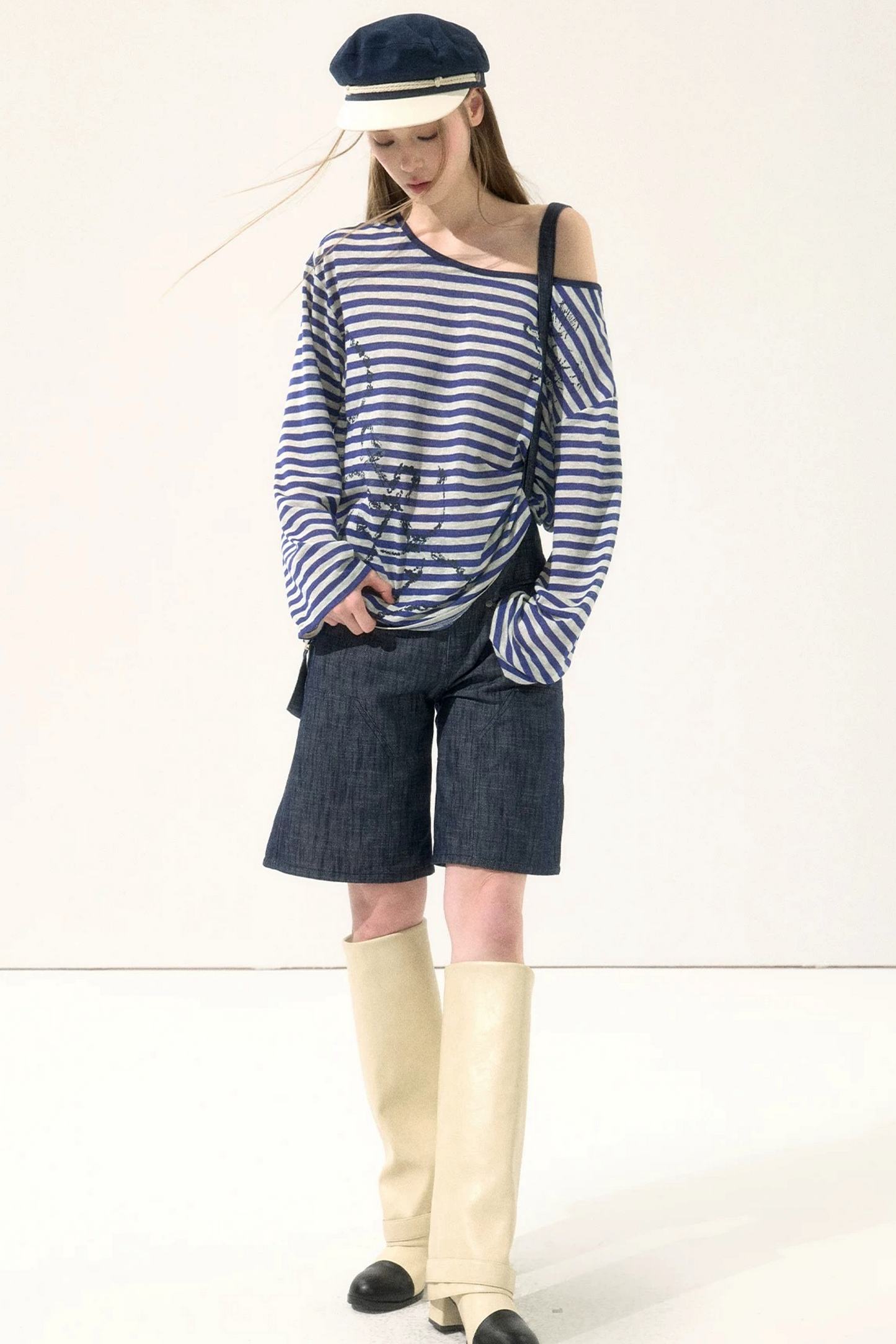 Versatile Striped Cover-Up Top