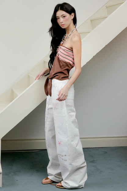 Shell Wide-Leg Trousers