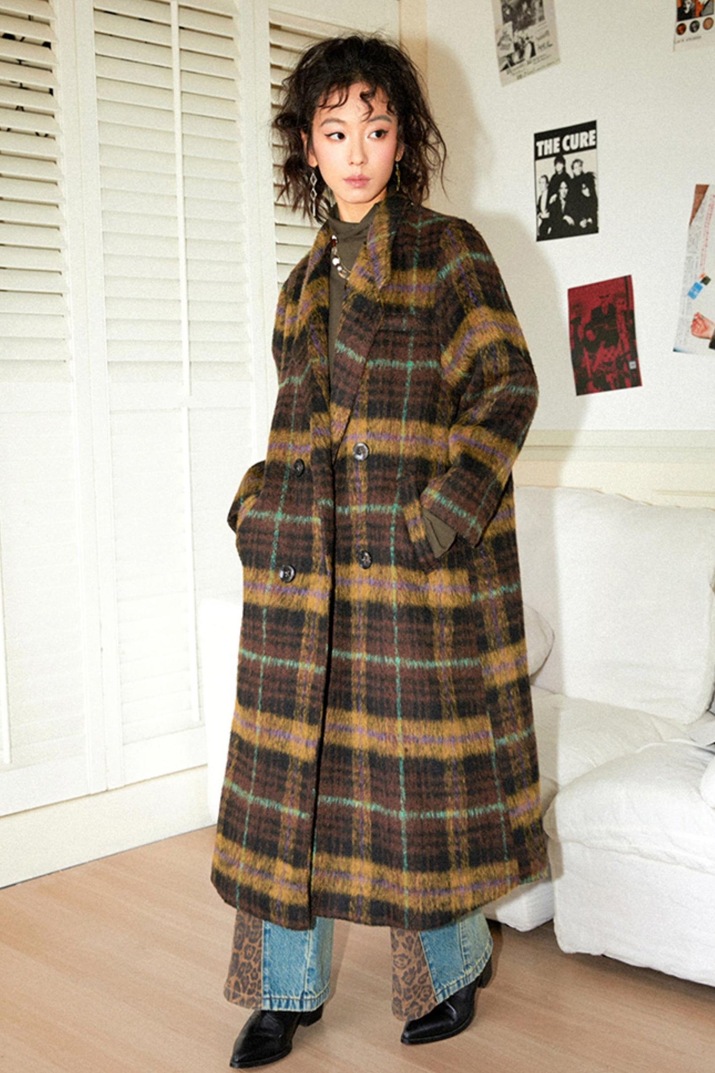 Chemical Girl Sunset Plaid Coat