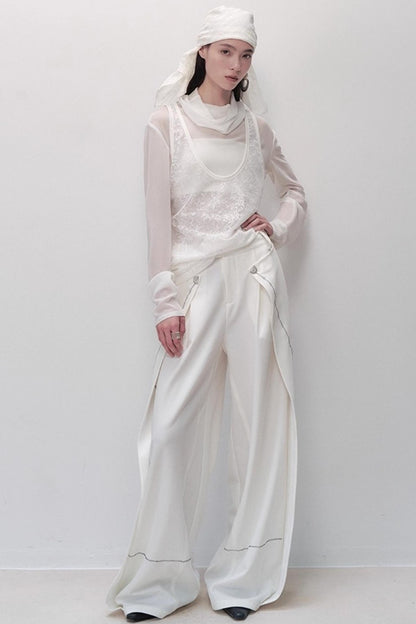 Black Wide-leg Pants