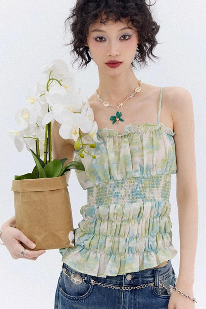 Mist Drawstring Camisole