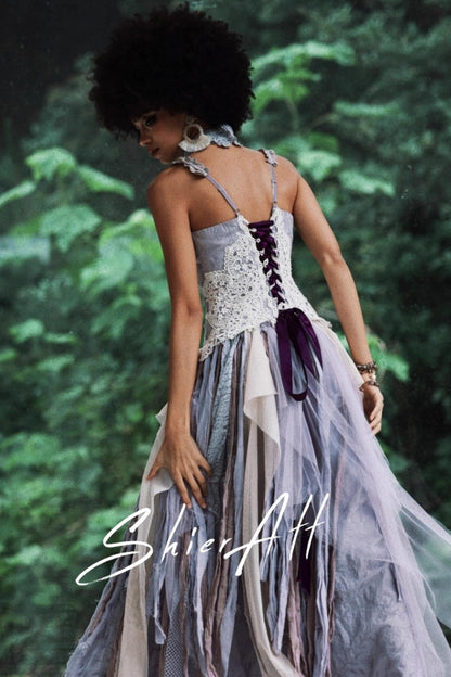 Wandering Wind Purple Dress Set-Up