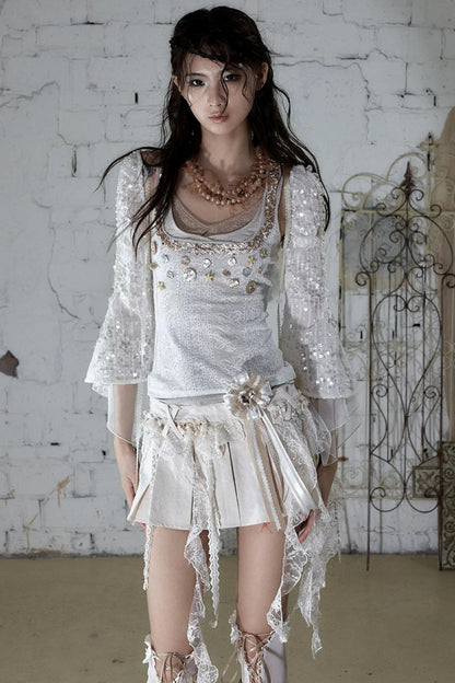 Baroque Pearl Chiffon Cover-Up