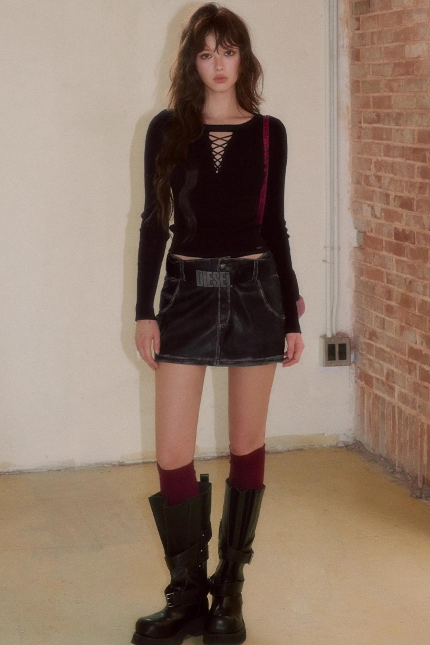 Sweet Strap Slim Knitwear