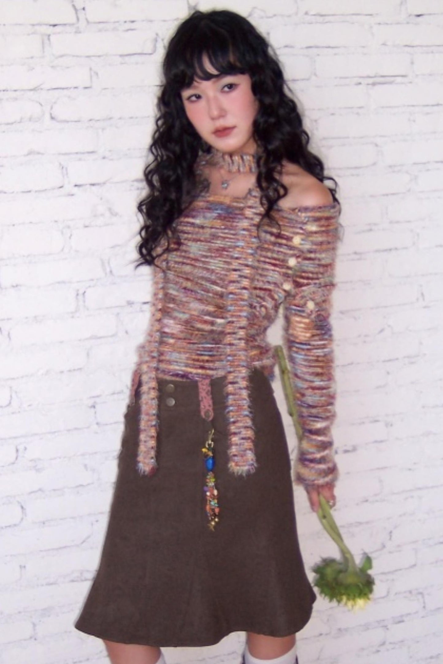 Suede Fishtail Skirt