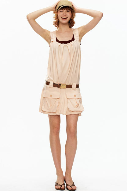 Color-Blocked Knit Dress Set-Up
