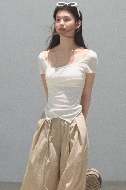 Dewy Square Neck T-Shirt