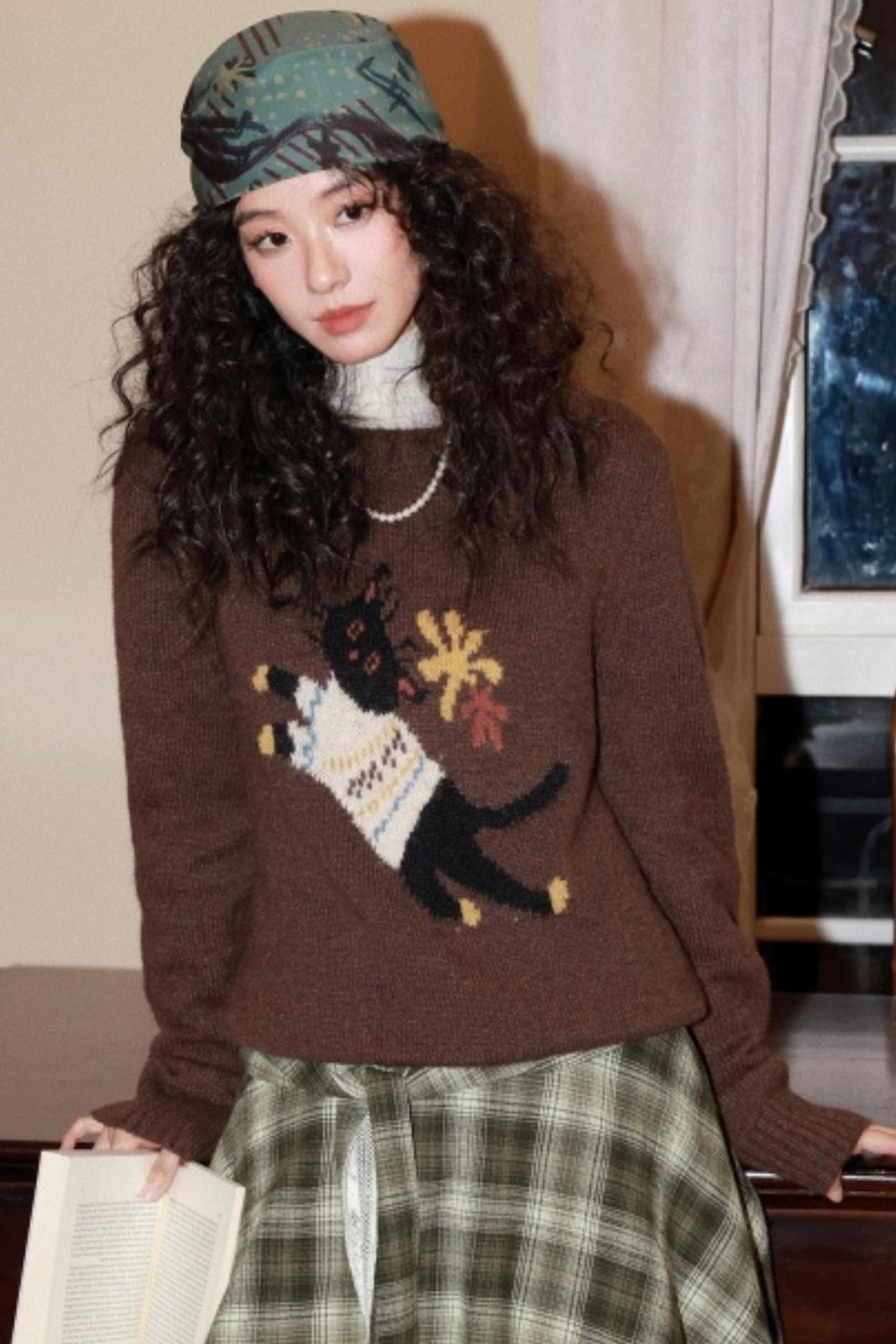 Mohair Room Cat Sweater Set-Up