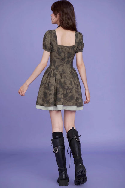 Fighting Fairy Green Tie-Dye Dress