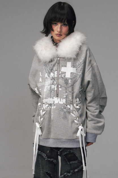 Back Garden Light Zipper Heavy Top