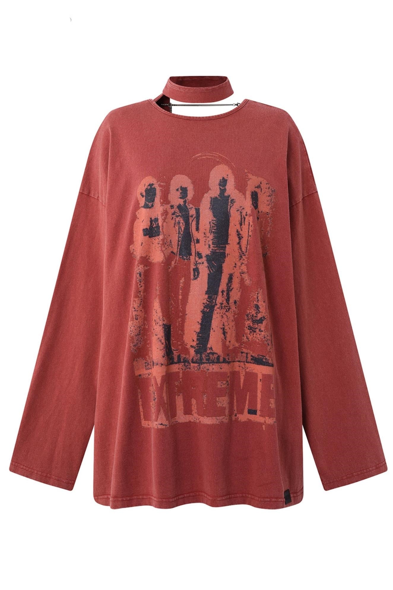 Backless Long Sleeve Tee