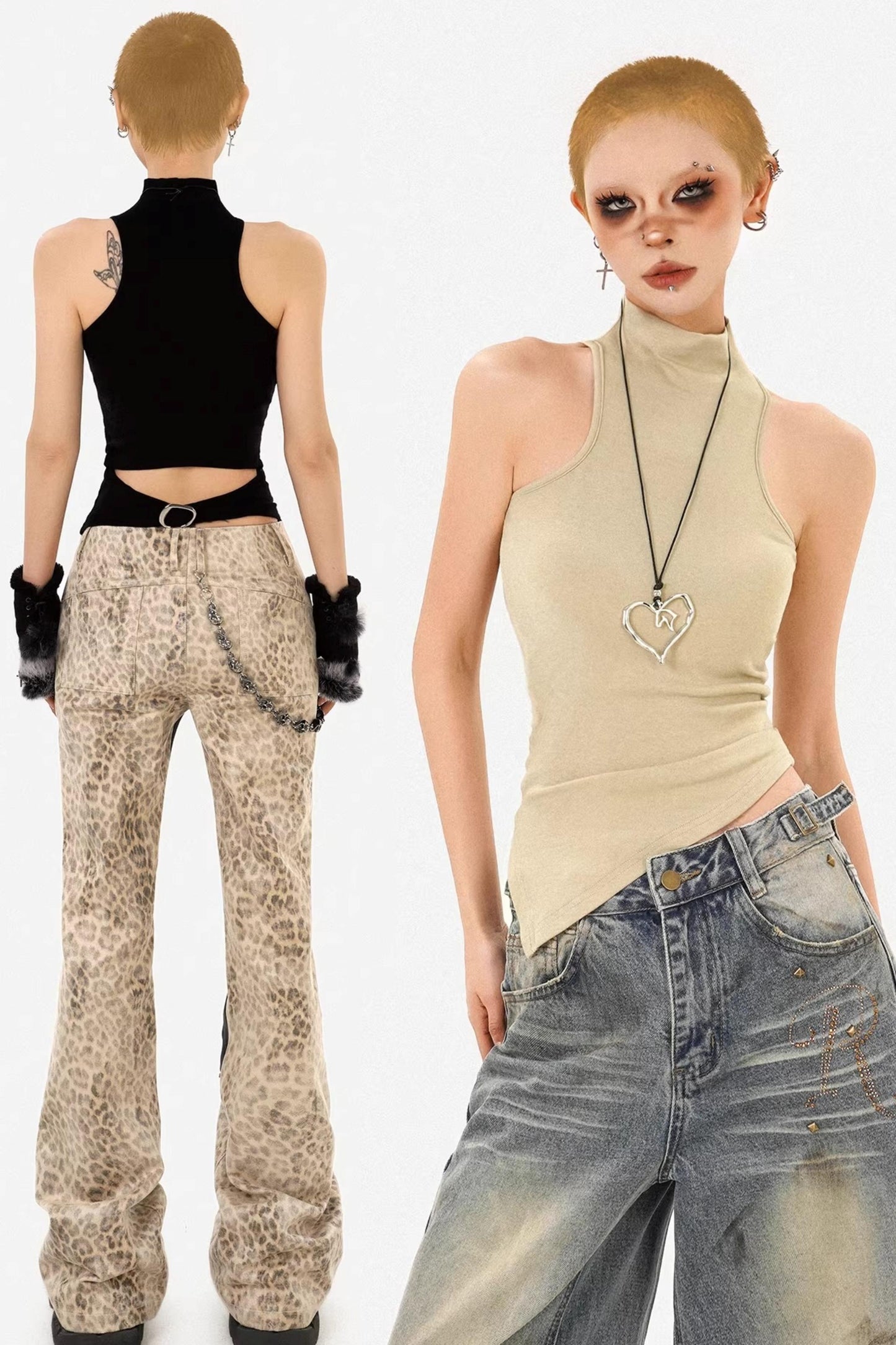 Retro Stand-Up Collar Vest