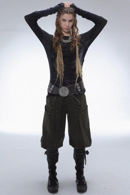 French Vintage Diamond Print Swing Top