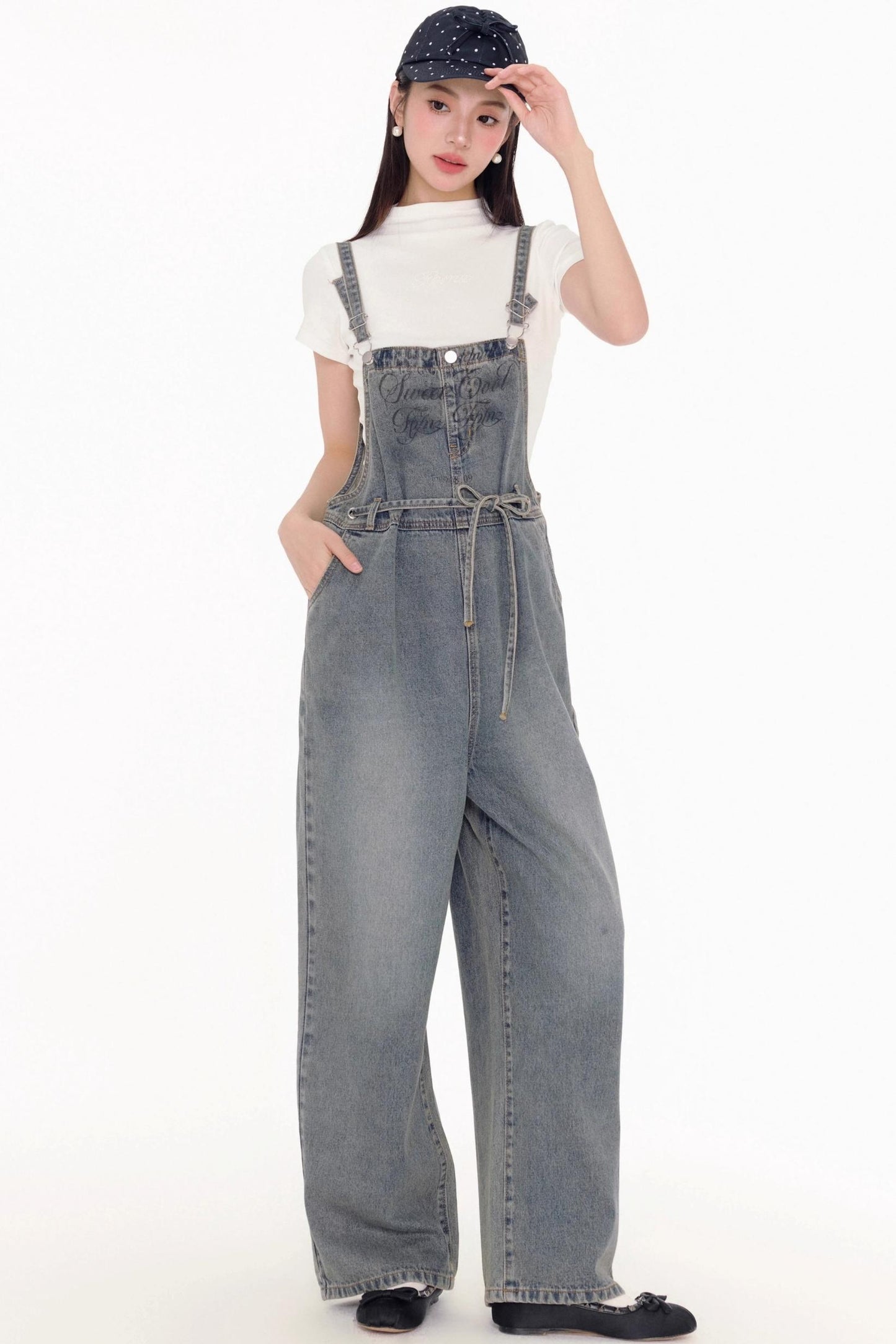 Denim Bib Overalls Pants