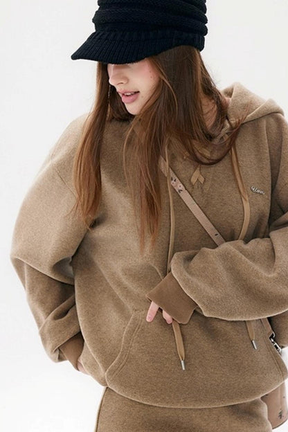 Smoky Winter Hoodie Skirt Set-Up