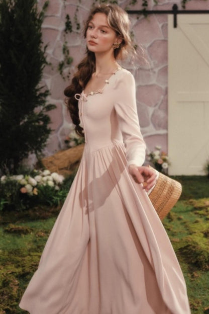 Vintage Lady Style Rose Retro Dress Set-Up