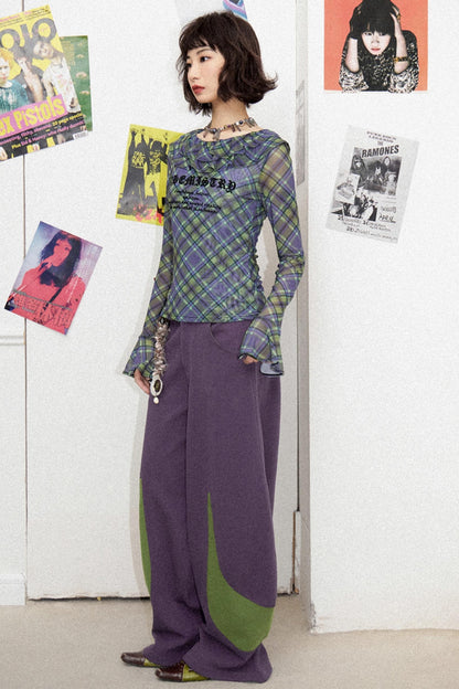 Purple Green Banana Pants