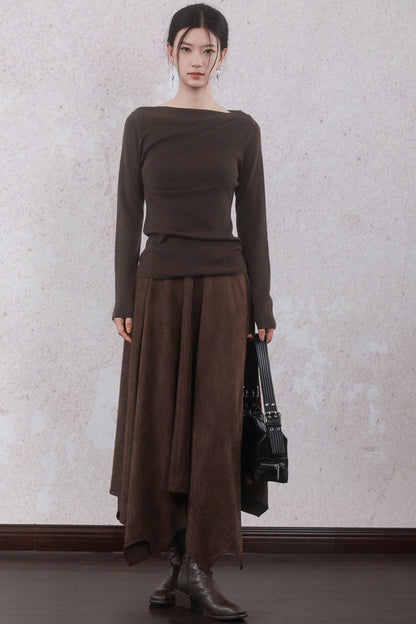 Chestnut Brown Skirt
