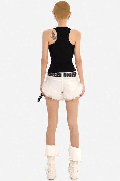 Textured Ribbed Zipper Vest