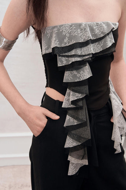 Classic Lace Halter Top