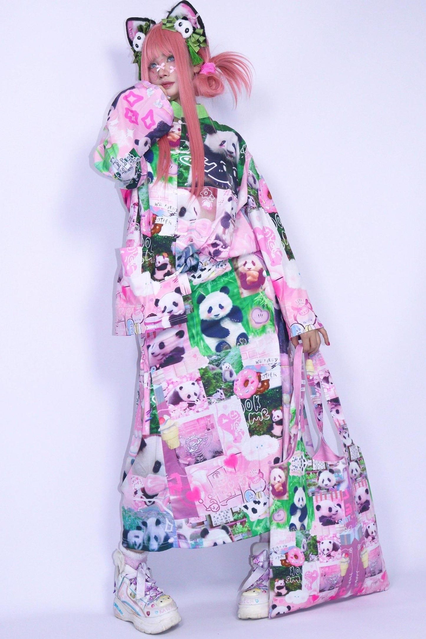 Panda Cartoon Long Skirt