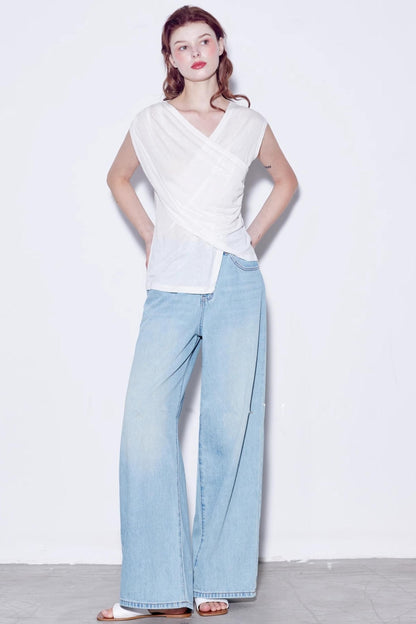 Vintage Soft Cotton Long Leg Jeans