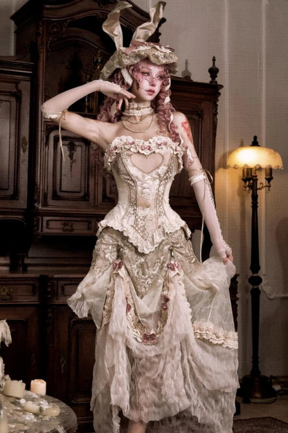 Elegant French Vintage Skirt Set-Up