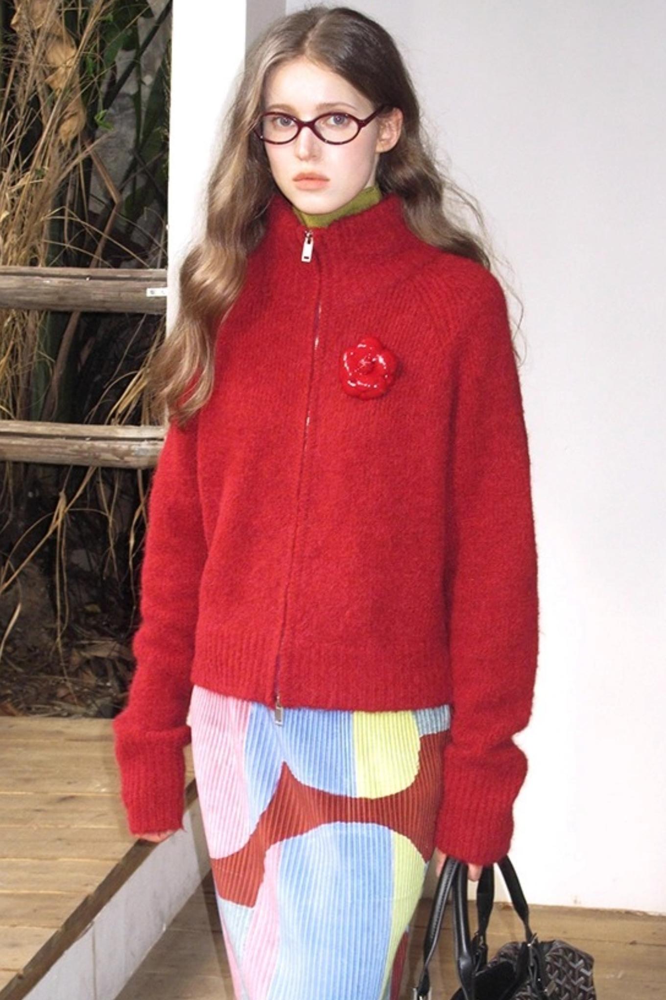 Retro Ivy League Print Skirt