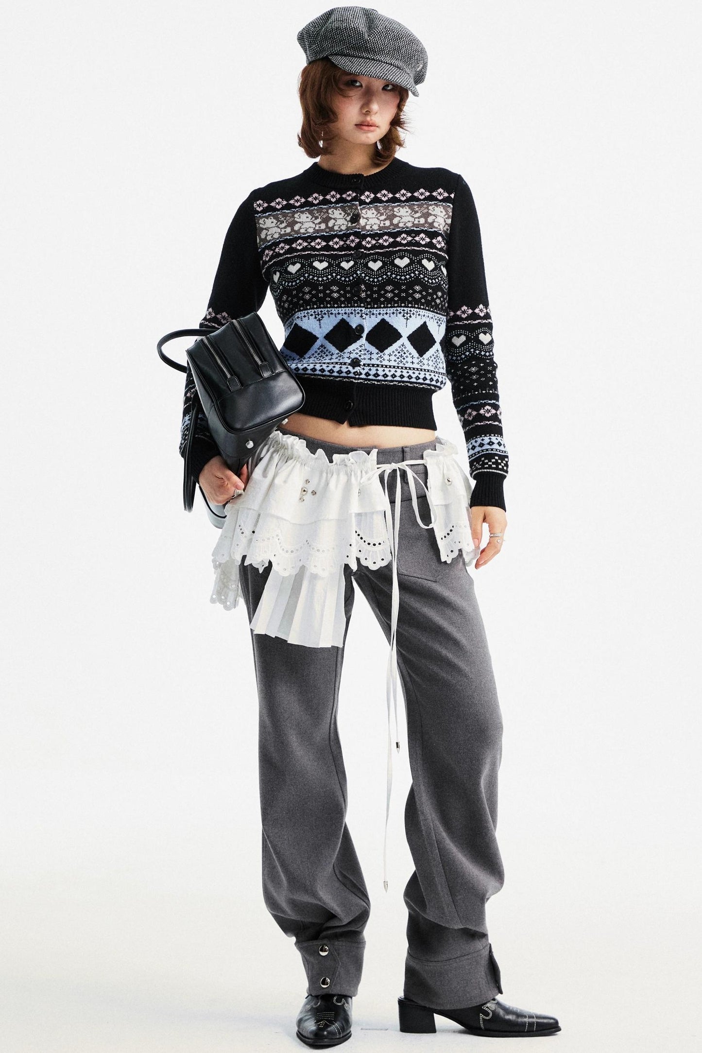 Lace Asymmetric Belt Accessory