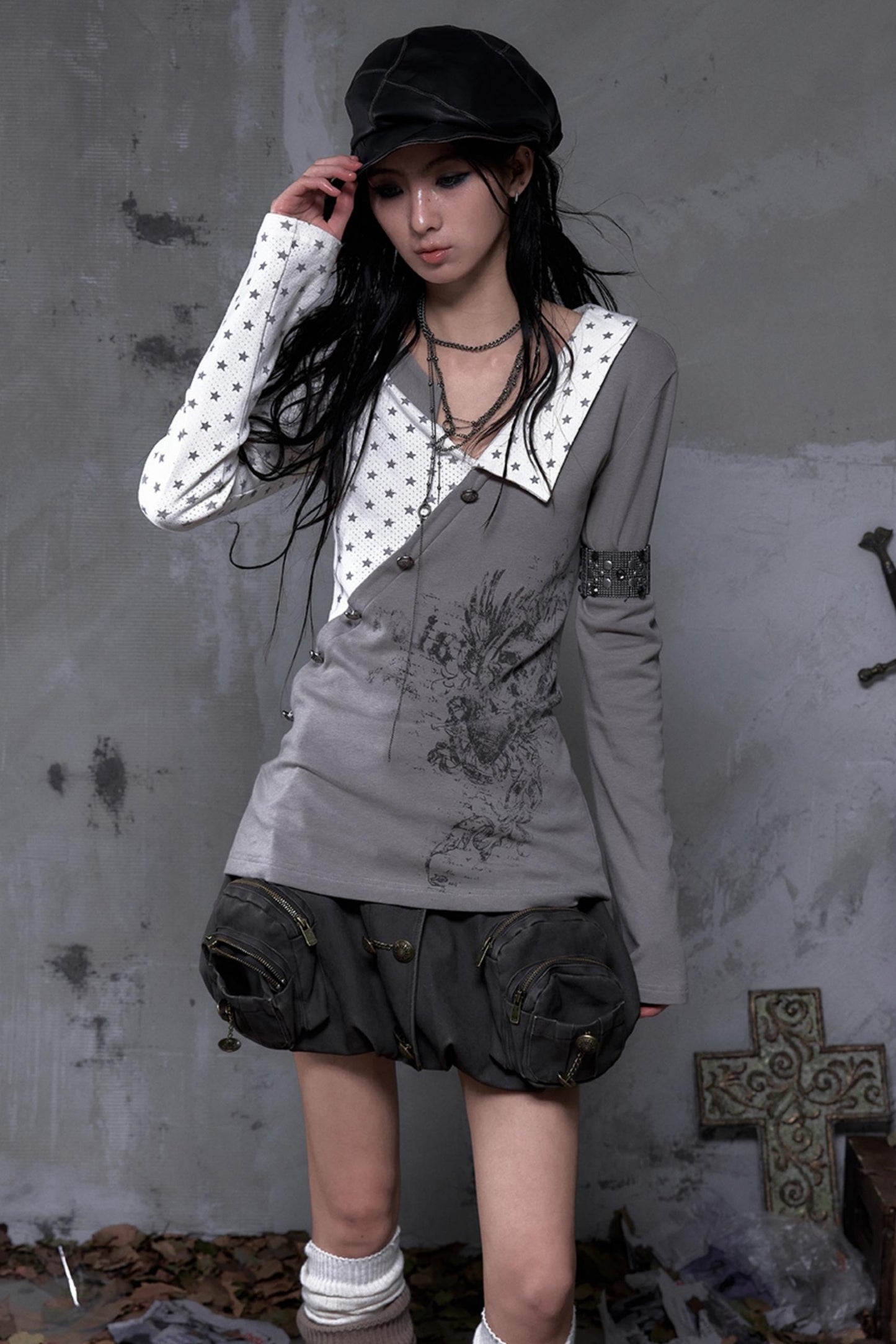 Vintage Striped Knitted Top