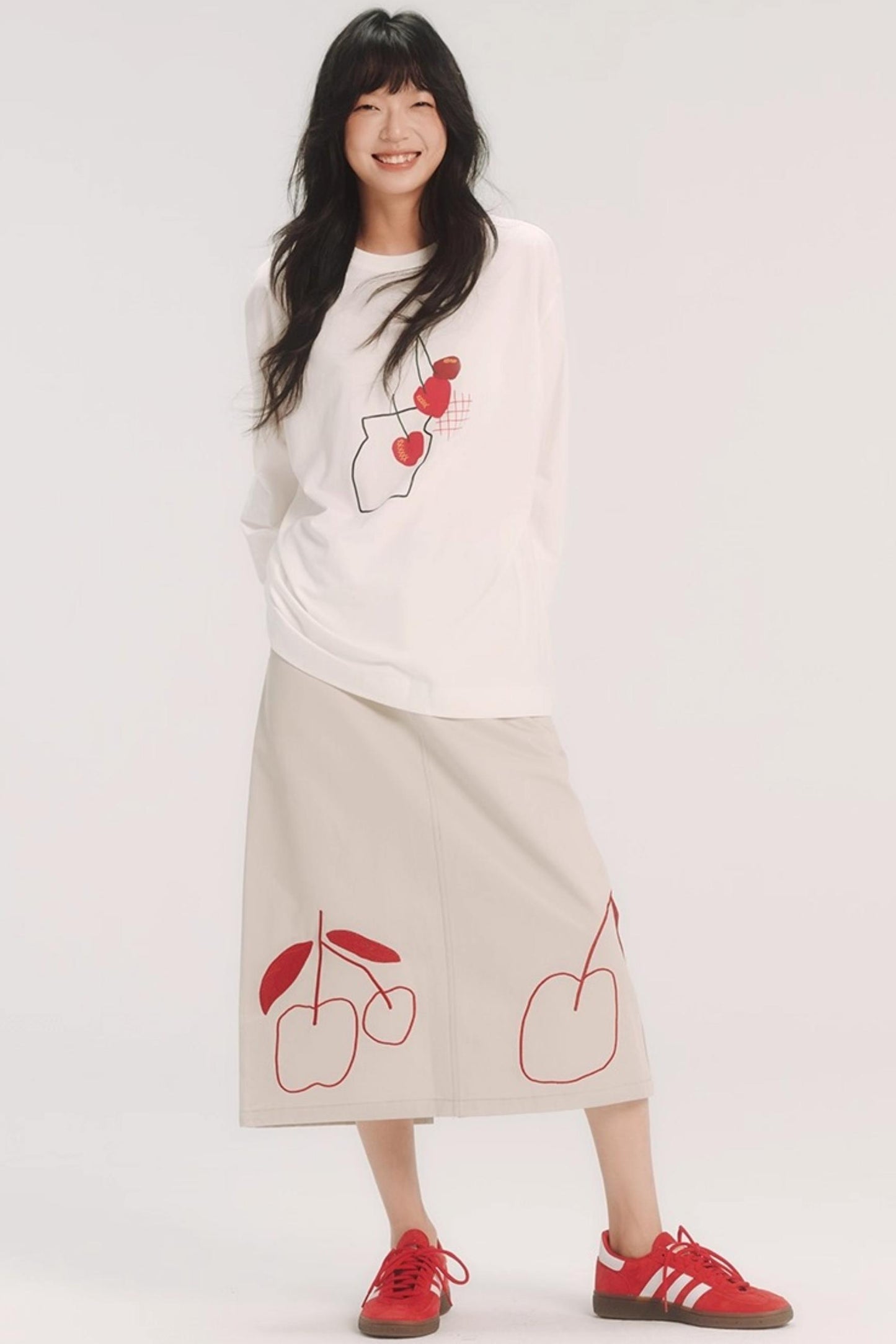 Cherry Print Graphic T-Shirt