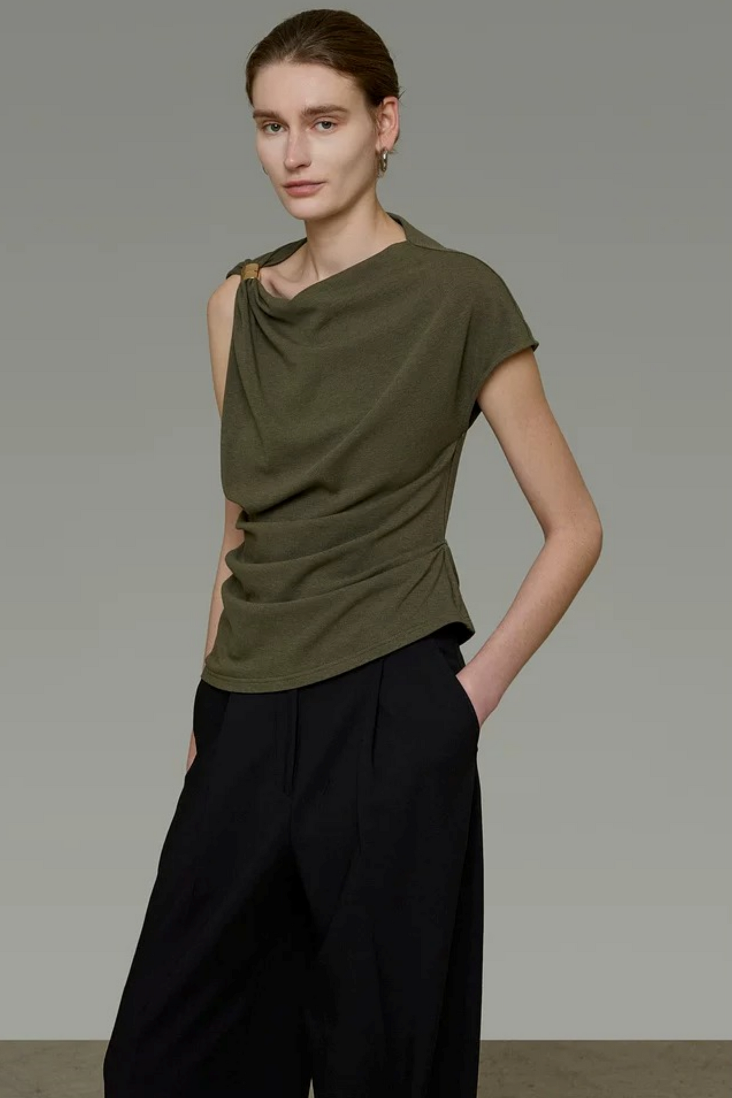 Unspoken Twist Knot Blouse