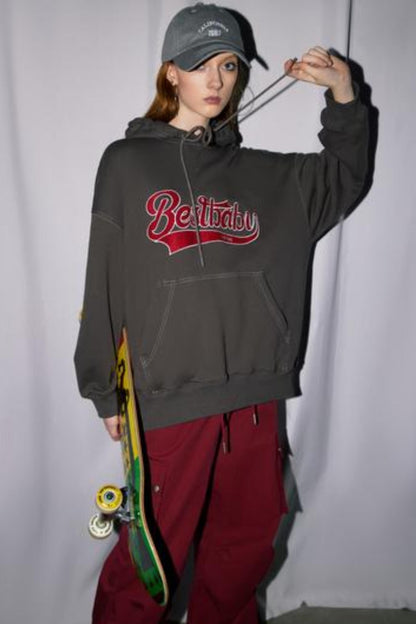 Vintage Mix Letter Sweater