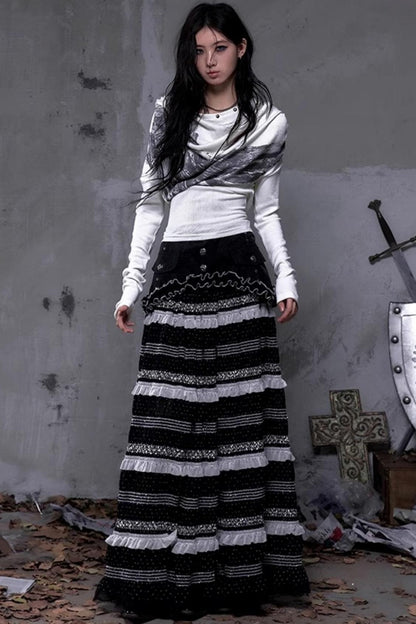 Rock Daughter Lace A-Line Skirt