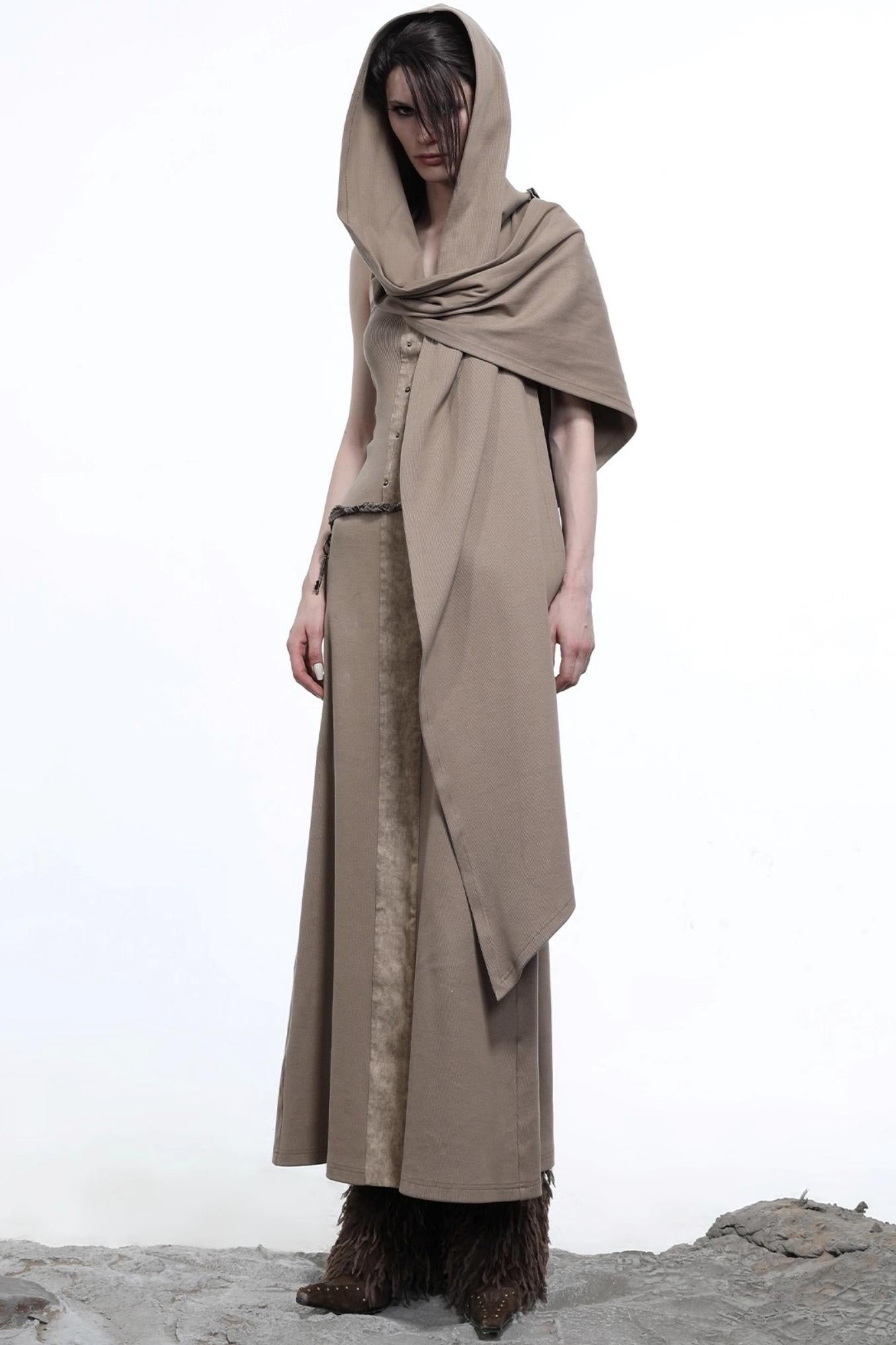 Patchwork Slim Slip Dress