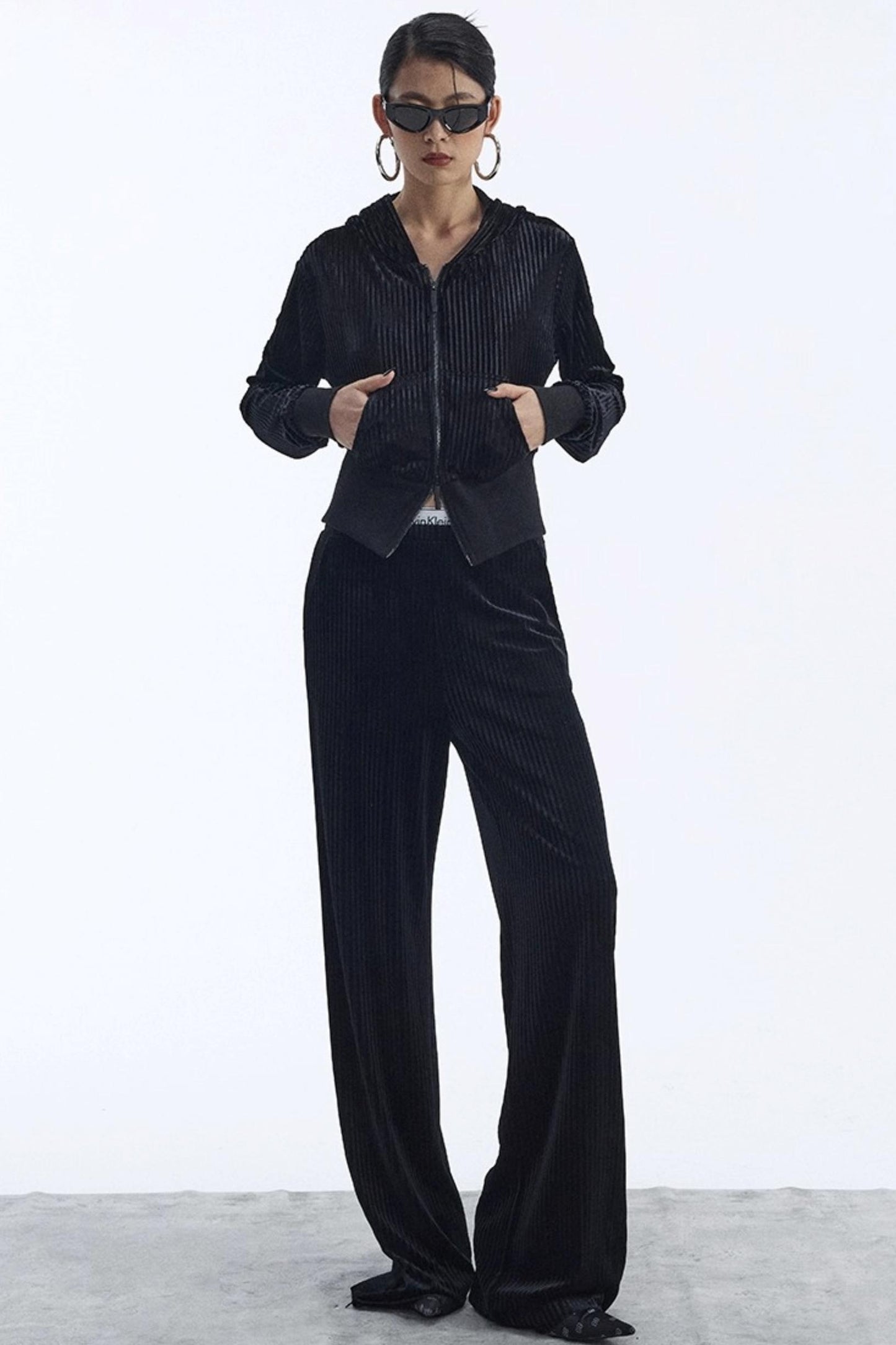 Winter Velour Hooded Top Set-Up