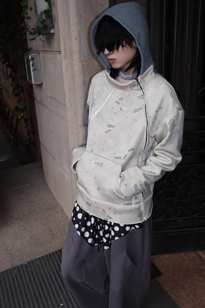 Multi-Waisted Polka Dot Wide-Leg Pants