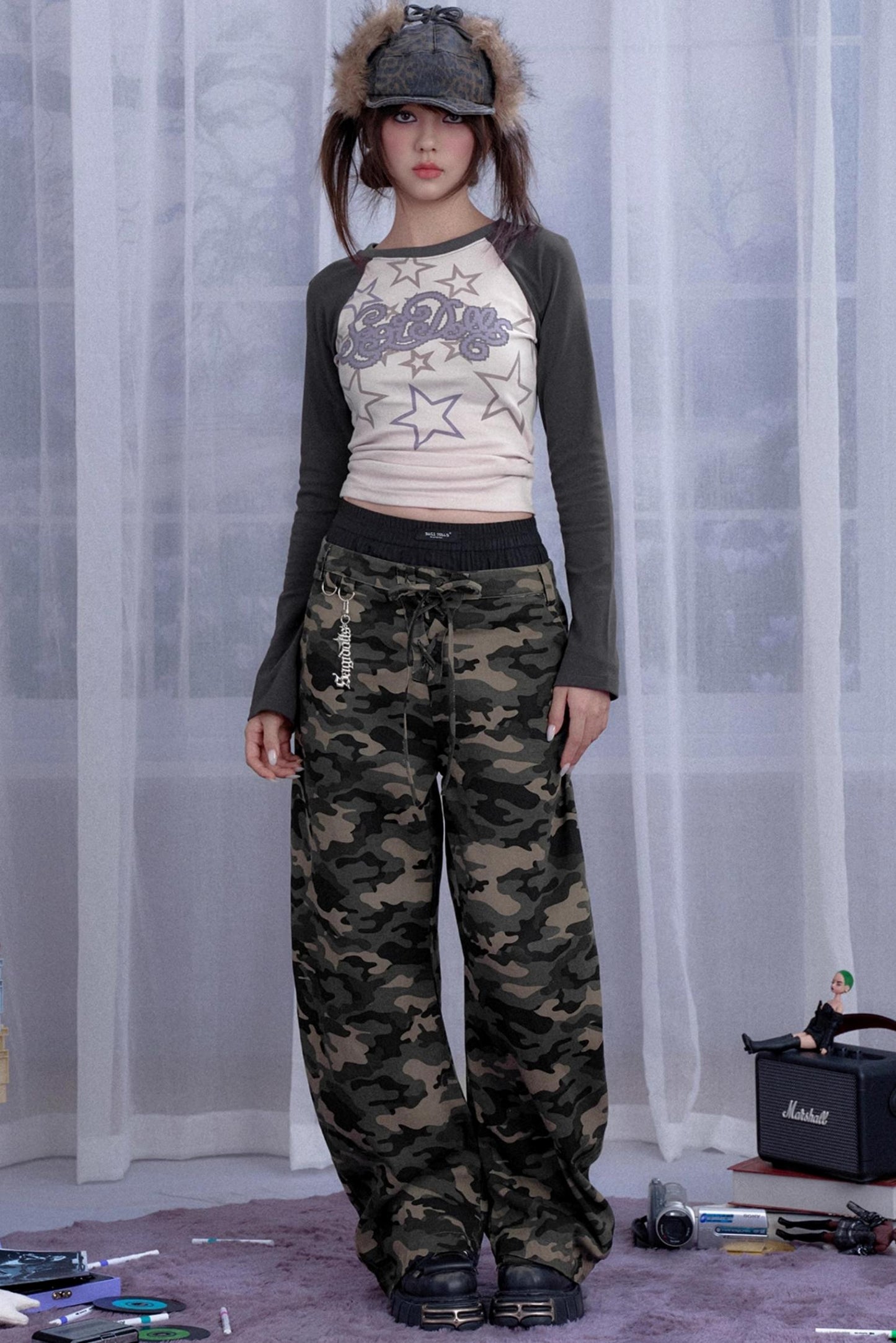 Crotch Covers Camouflage Jeans