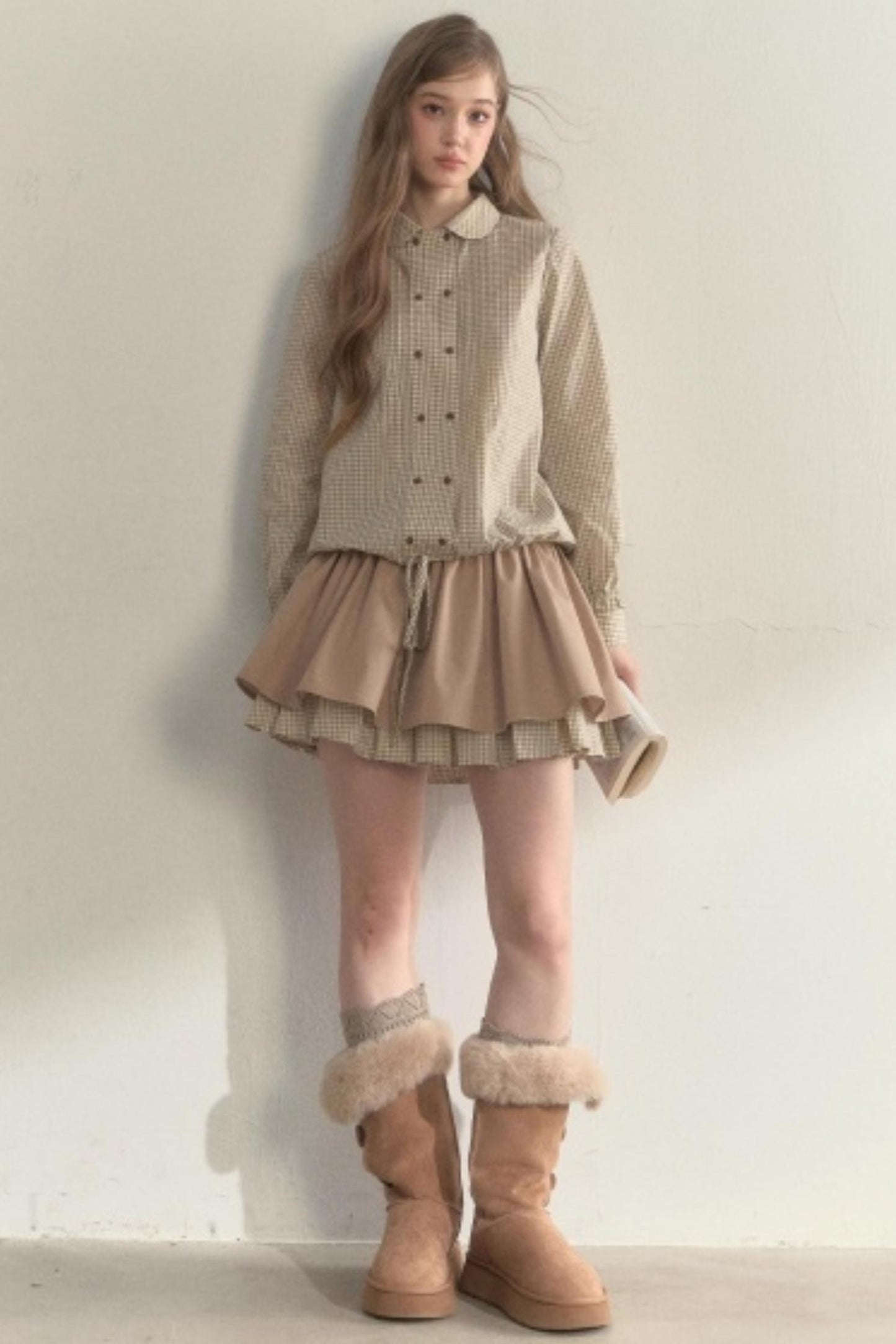 Retro Khaki Tutu Skirt