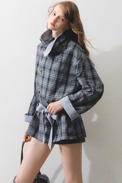 Vintage Loose Tunic Trench Coat