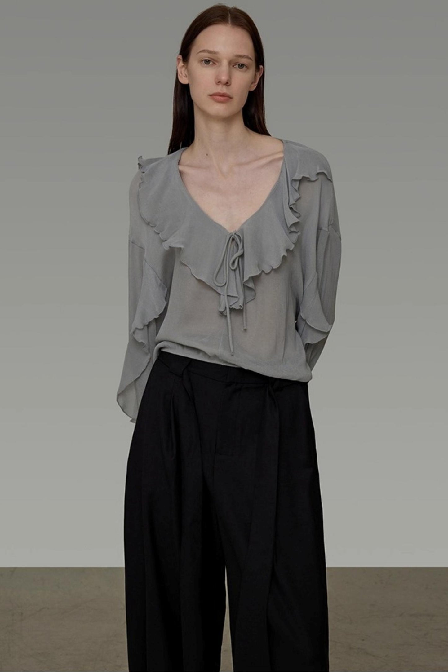 Autumn Ruffled Slimming Top