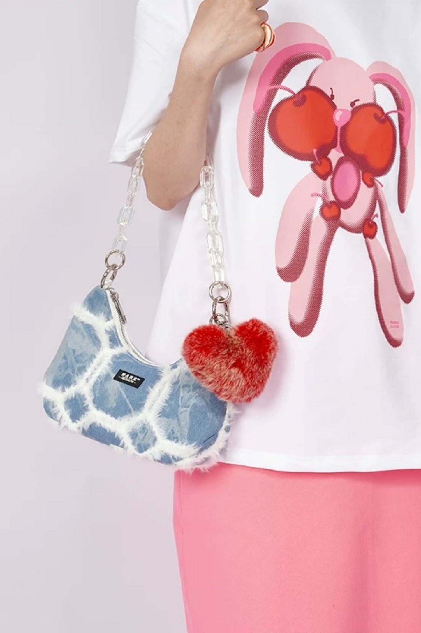 Y2K Retro Denim Shoulder Bag