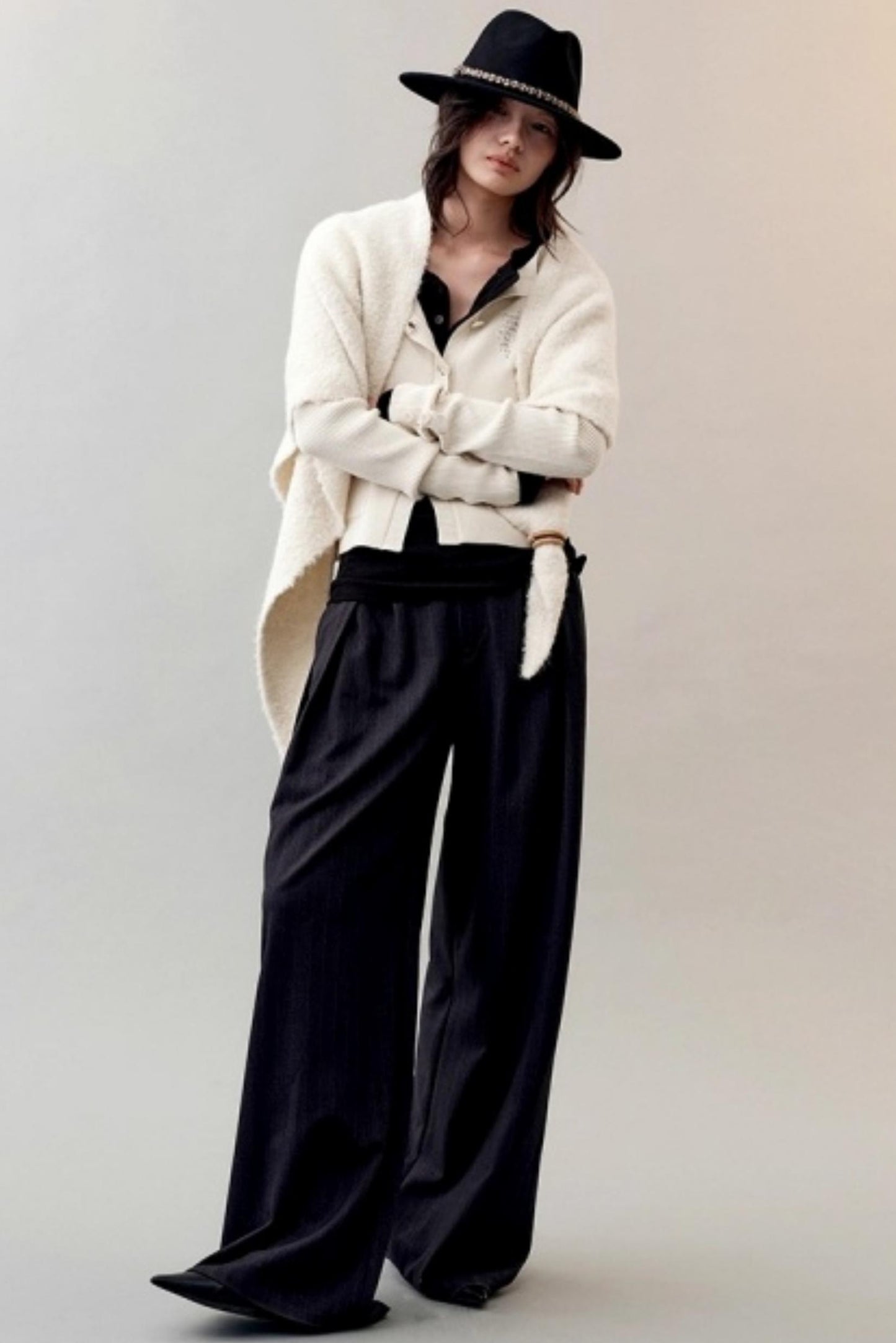 Patch Embroidered Knitted Cardigan