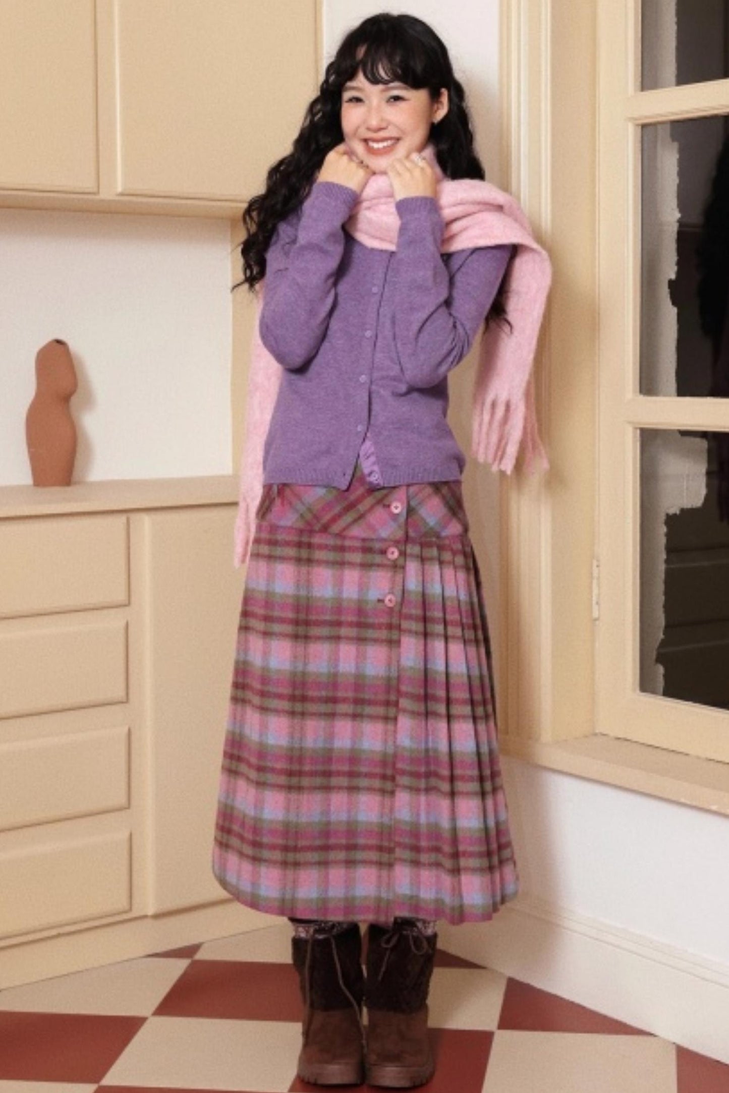 Little Cat Patchwork Cardigan