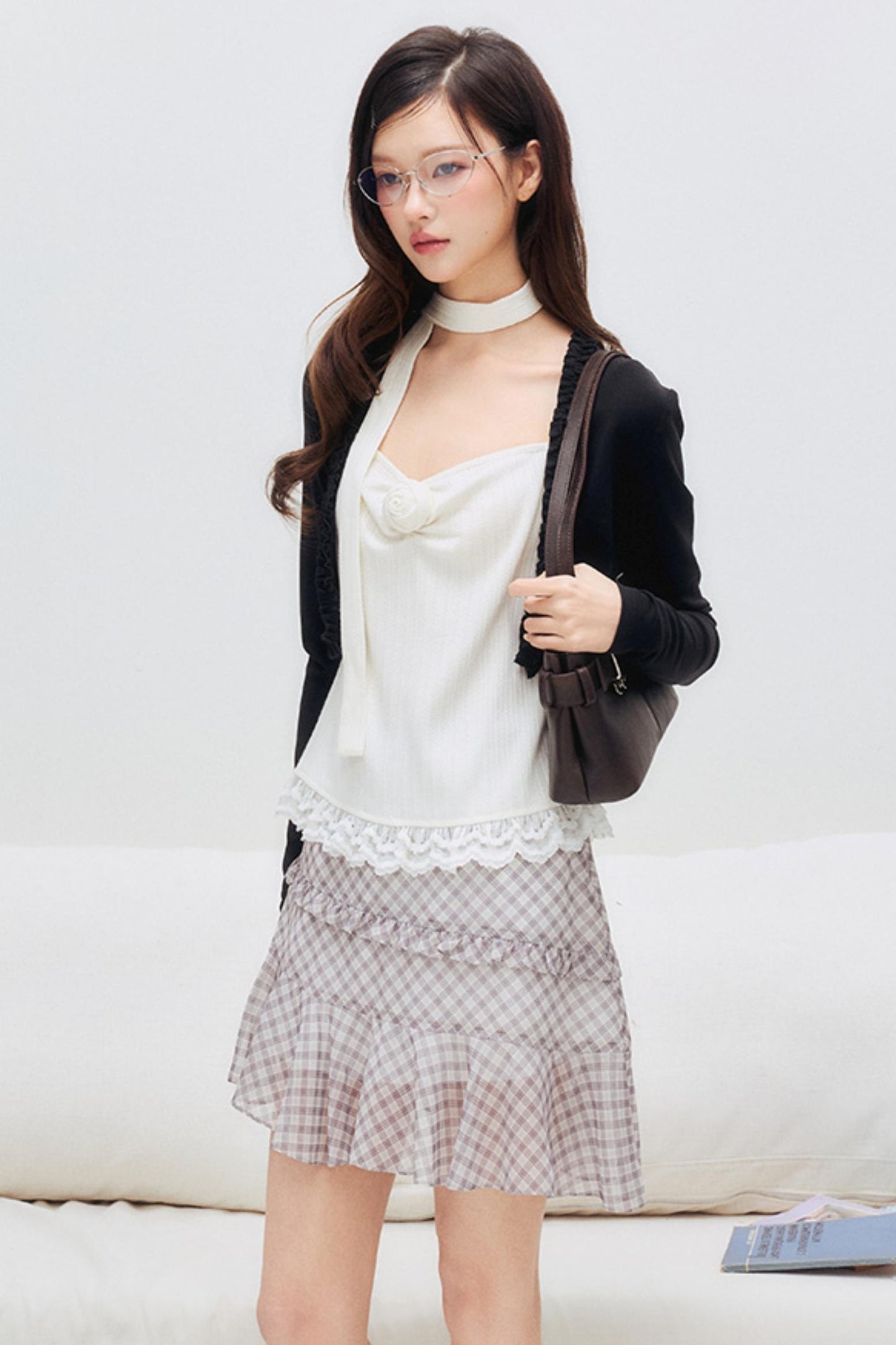 Unregelmäßiger, flauschiger Chiffon-Rüschenrock - 60% Rabatt!